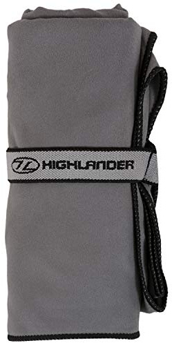 Highlander Schnelltrocknendes Mikrofasertuch mit Tragetasche große Auswahl an ultraweichen und saugfähigen Handtüchern, die Sich ideal für Camping, Schwimmen, Wandern, Sport und Urlaub eignen