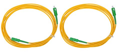 Garosa Maglione in Fibra, 2PCS Cavo Patch in Fibra Ottica Singolo Modalità & Singolo Nucleo SM-G652D OS2 3 Metri