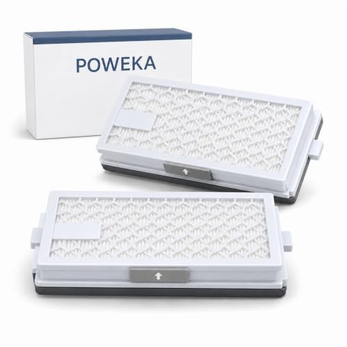 2er-Pack HEPA Filter, kompatibel mit Miele SF-HA 50 für Complete C2/C3 | Ersatzfilter für ausgewählte Compact C1/C2 und S-Serien Staubsauger – stabiler Rahmen, einfacher Wechsel