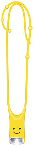 moses. Lese Buddy-Das Leselicht für Kinder | Multifunktionale Leselampe in Gelb | Taschenlampe zum Umhängen, Silikon, 26207