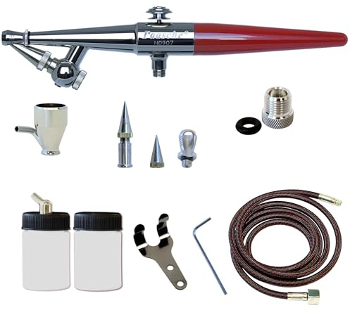 Paasche Airbrush set, PVC, silver
