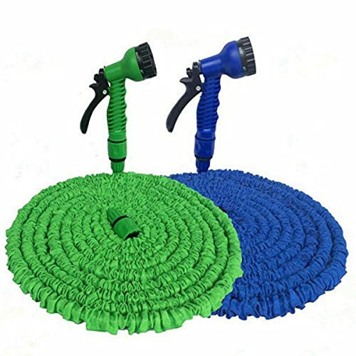 Ausziehbarer Schlauch für Gartenbewässerung, Autowäsche, Verlängerungsschlauch, Reinigung, Haushalt, Küche, Garten, Reinigung, Outdoor, Bäume, Bewässerung, 7,6 m, Grün