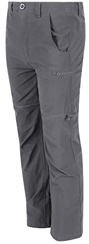 Regatta Highton Z/O Wasserabweisende Stretch-Hose für Kinder mit Reißverschluss. Mit DWR- und Isoflex-Technologien. Zum Wandern geeignet.