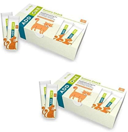 Porus Add One | Geschmacksrichtung Lachs | Doppelpack | 2 x 30 x 10 g | Ergänzungsfuttermittel für Katzen | Leckerer Verwöhn-Snack zum Einmischen