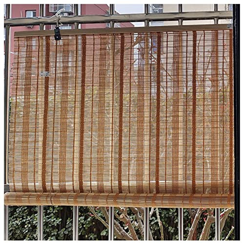 Vetris Bambusrollo Sonnenschutz, Retro Bambus Raffrollo Rollo Seitenzugrollo Wetterfest Holzrollos Jalousie Für Fenster/Terrasse/Outdoor, Breite 45–160cm, Anpassbar (Size : 120x200cm)