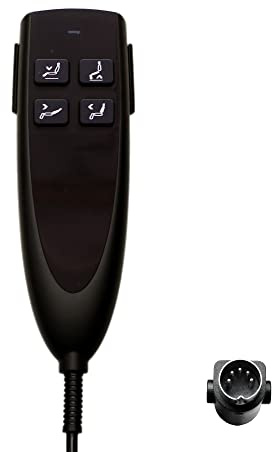 Uetmulik 4 Button 5 Pin Prong Lift Chairs Power Recliners Remote Hand Control Handset Model HS.13.04.01A Replacement