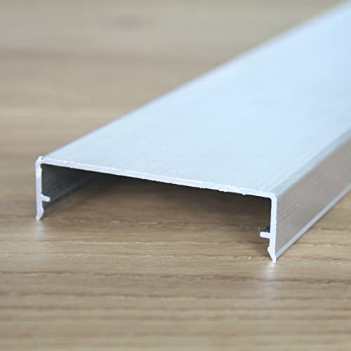 Löffert® Klemmdeckel-Profil Aluminium | Breite: 60mm für 16mm Stegplatten HKP Polycarbonat (4000mm)