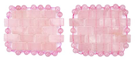 Mini-Rosenquarz-Augenmaske 100 % Natürliches Jade-Maskenwerkzeug,Geben Sie 02 Ein