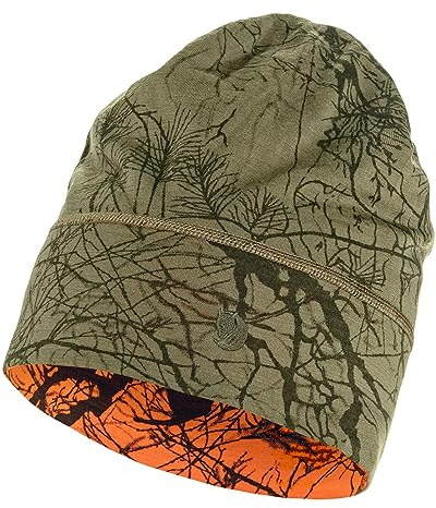 Fjällräven Unisex Lappland Mütze, Green Camo/Orange Multi Camo, One Size