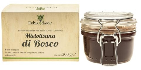 Erbecedario Mielotisana di Bosco 200g, Tisana al miele millefiori con Frutti di Bosco, Rosa Canina, Mirtillo, Ribes e Sambuco - Made in italy
