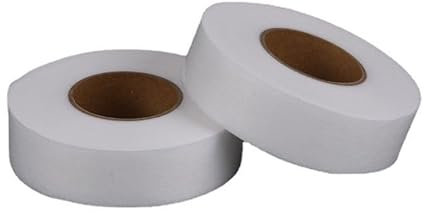 64Meter textilklebeband stoffkleber textilkleber saumband zum aufbügeln Weißes Schmelzbares Interlining-Nähzubehör-Klebeband - DIY Kleidungspatches, Patchwork und Säume (1CM breit, 64Meter/Rolle)