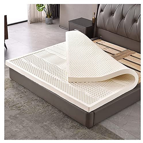 WKXTECZT 100% Natur-Latex Matratze,Kompression Und Keine Verformung, Wabenporenbelüftung, Weich Und Bequem,Naturkautschuk Matratze,2in,90x200cm(35x79in)