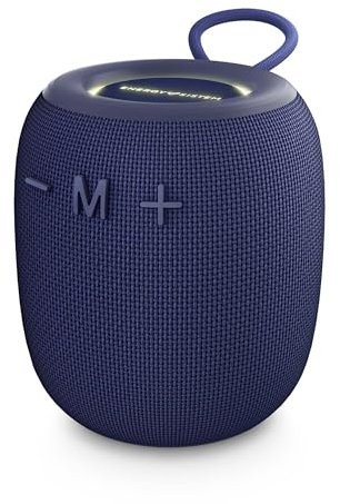 Energy Sistem– Altavoz Bluetooth (Bluetooth 5.3, 18 Horas de batería, IPX6, True Wireless, Plástico 100% Reciclado, Luces LED) (Azul)