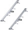 SONNI Canaleta de ducha de 80 cm, base de ABS, 2 en 1 de acero inoxidable, desagüe de 30 l, con tope de olor, colador de pelo, 8 patas ajustables