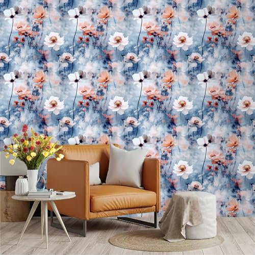 Selbstklebende Tapete Weiß Grau Rot Strukturtapete Wandtattoo Schlafzimmer Tapete Selbstklebend Vliestapete Wallpaper for Living Room Tapeten Leicht zu Entfernen Wandschutzfolie 45x300cm