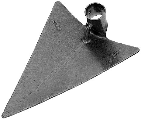 INOOMP Azada De Jardín Multifuncional De Acero Al Carbono Gris Plateado 27x20 Cm para Desmalezado y Plantación, Herramienta Manual para Trabajos De Jardinería y Trasplante