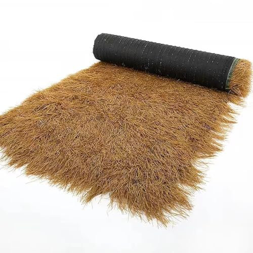 Künstliches Strohdach Matten Outdoor, Mexikanische Reetdach Palmgras Rolle, Synthetisches Stroh Deko, Künstliches Stroh, Palmdach Für Garten, Ssonnenschirm, Pergola, Bar Deko(0.5x20m(1.64x65.61ft))