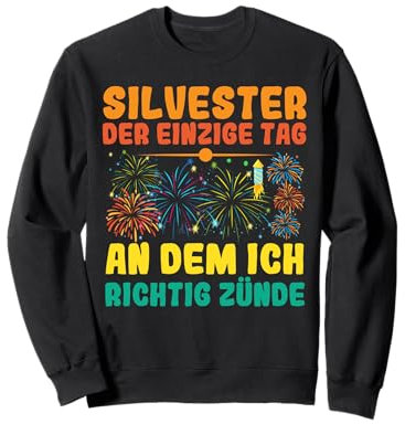 Feuerwerk Neujahr Silvester Sweatshirt