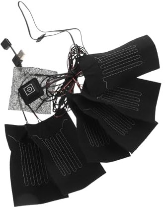 DEARMAMY 1 Satz Heizfolie für Kleidung selbstklebende Wärmepflaster Handwärmer Menstruation- Lüfter usb heizpad elektrisches heizkissen Heizgerät Professionelles Heizkissen Kohlefaser Black
