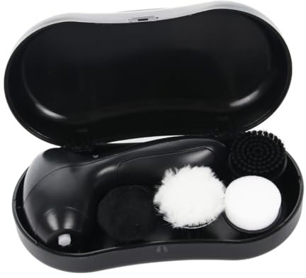 Healeved Portable Electric Shoe Polisher Leather Care Polisher for Home Use Footwear Care Brush Handheld Design for Leather Shoe Brush and Quick Washer
