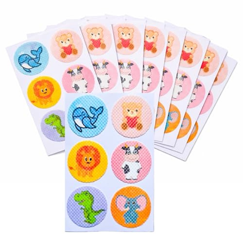 Mood Calming Stickers ADHD, Natural Mood Calming Sticker Patches for Autistic Kids & Adults, Enhancing Stickers, Drug Free, Reduce Stress & Anxiety, Stocking Filler (Animals 2)