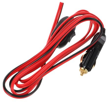 Alipis Cigarette Lighter Extension Cord Car Charger Extension Adapter for Air Pumps Easy off Switch Multi-use