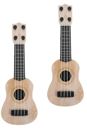 Vaguelly 2piezas Ukelele Pequeño para Guitarra Musical Educativa De Cuerdas Diseño y Portátil para Viajes Al Aire o Reuniones Familiares