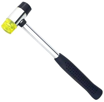 martello gomma Martello in gomma morbida a doppia faccia da 25 mm for utensili manuali multifunzionali Mini martello in plastica dura e in plastica antiscivolo