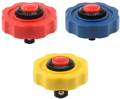 lalago Juego de mini llaves de carraca manuales, juego de 3 piezas de 1/4‘’ + 3/8‘’ + 1/2‘’, ideal para aflojar y apretar tornillos y tuercas