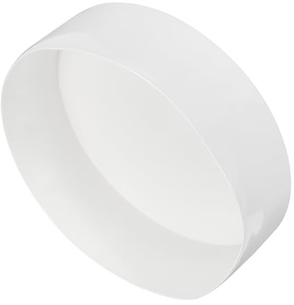 QUARKZMAN Embout Caoutchouc 250mm ID x 80mm H Blanc Embouts de Protection Flexibles en Vinyle pour Tuyaux Industriels, Tubes Métalliques et Clôtures Extérieures