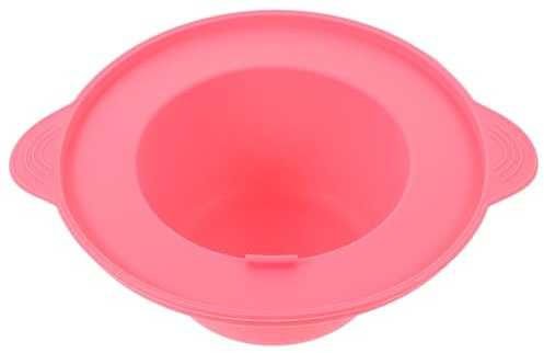 LIFKOME Bol à Cire en Silicone 400 Ml Rose, Doublure Réutilisable pour Chauffe-cire, Fondoir à Cire Professionnel pour Épilation à Domicile et Salon, Chauffe Uniforme et Rapide