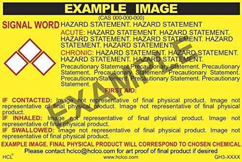 Ethyl Alcohol (Denatured) GHS Label - 2 x 3 (Pack of 25)