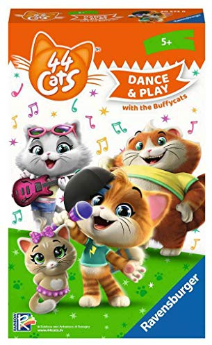 Ravensburger Mitbringspiele 20573 - 44 Cats: Sing and Dance with The Buffycats – EIN Such- und Bewegungsspiel für Fans ab 5 Jahren