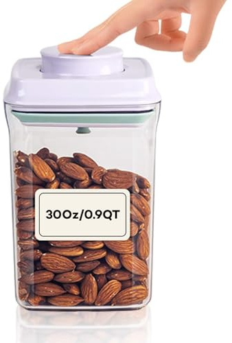 iChewie - BopTop (1 Stück) Luftdichter Lebensmittelbehälter - Kanister mit Mechanischer Silikondichtung - BPA-Frei - 900ml