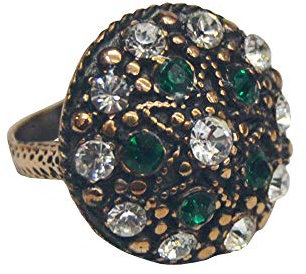 Vintage-Ring aus Bronze, antik, goldfarben, Schmuck aus dem alten Ägypten und dem Osmanischen Reich, Modell 5, Bronze