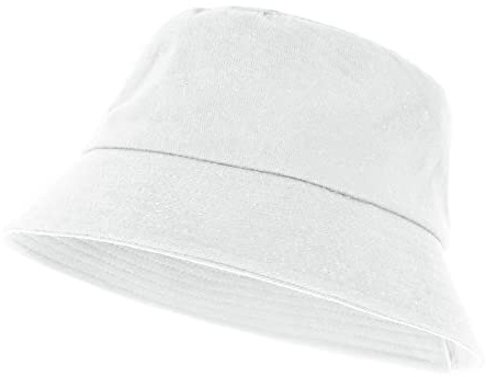 Yolev Cappello da Pescatore Unisex Tinta Unita Visiera Parasole Cappello Sole Uomo con Protezione UV Bucket Hat Sportivo Pieghevole Estivo Bianco Cappelli Donna Estivi