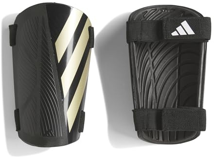 adidas Tiro Schienbeinschoner für Erwachsene, Unisex, Schwarz/Gold Metallic/Weiß, Größe XL