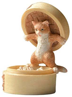 Gemmia Miniatur Feengarten Katze Figur- Hallo, Keine Eile