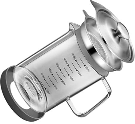 Ciieeo Ölaufbewahrungshalter Glas Ölsiebtopf Ölkanne Küchenaufbewahrungsflasche Ölauffangplatte Auslaufsicher Lagerung Container Transparent
