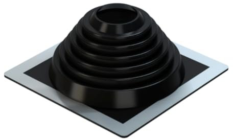 EPDM Rohrmanschette, Dachdurchführung, Dachabdichtungsflansch (für Rohrdurchmesser Ø32-76mm)