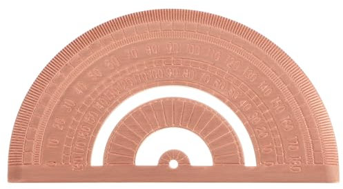 JECOMPRIS Halbkreis-Winkelmesser Winkelmesswerkzeug Mathematik-Winkelmesser 180-Grad-Winkelmesser