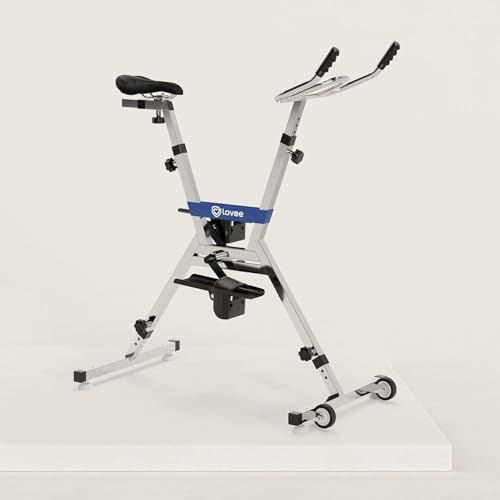 Lovee Aquabike II S'ajuste à Votre Taille de 1,5m à 1,98m Selle très Confortable Possibilité de régler l'intensité de pédalage Bleu Marine