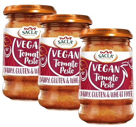 Sacla Free From Tomato Pesto, 190g (Pack of 3)