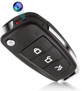 sakalaka HD 1080P Telecamera Spia per Chiavi Auto Nanny di Sorveglianza Nascosta con Rilevamento del Movimento Visione Notturna per uso Interno ed Esterno
