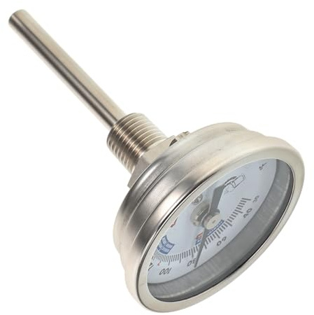 ERINGOGO Termometro Per Vino in Acciaio Inossidabile Termometro Ad Alta Precisione Per Botti Vino e Pentole Fermentazione Scala Trasparente Facile Da Leggere