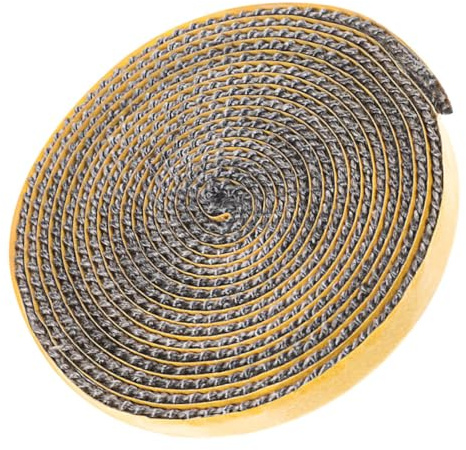 HEMOTON Cuerda Plana Para Estufa De Leña Tira Selladora Aislante Autoadhesivo Sello Para Puerta De Chimenea Reemplazo De Junta De Estufa De Leña Para Sellado De Chimenea