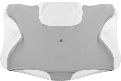 Levesolls Fodera di Ricambio per 1447 Cuscino Cervicale, Morbido e Traspirante, Adatto per Tutte le Stagioni, Lavabile, 61 x 41 cm - Grigio