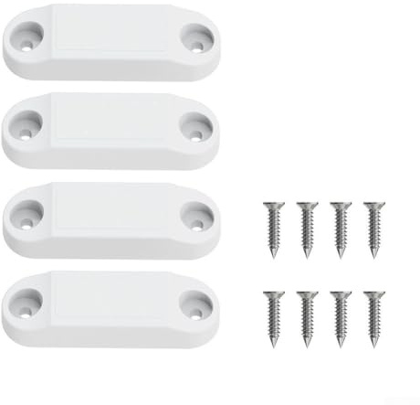 Jotekonoby 4er-Pack Wohnmobil-Gepäcktürschnapper, Wohnmobil-Türhalter und Riegel, um das Ablagefach offen zu halten, kompatibel mit den meisten Wohnmobilen, Wohnmobilen und Reiseanhängern (weiß)