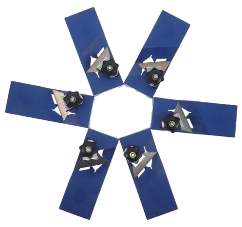 FUTUREORYY 6 Cortadores de Bordes de 45° para Fibra de Poliéster y Placas de Yeso, Cepilladora Manual Biseladora de Cantos de Madera Azul, Mini Recortadora de Cantos para Enchapado y Acabado