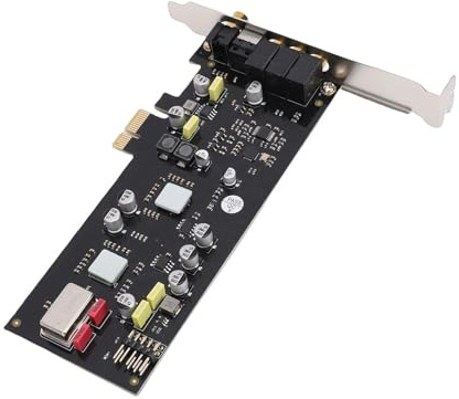 GOWENIC PCIe Sound Card, HiFi Internal Sound Card with Built in ADC and DAC, 24bit 96kHz Sampling Rate, Supports SSS1700 Performance Level